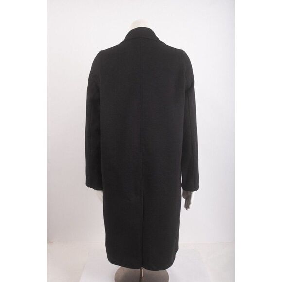 Zara Womens Pea Coat Double breasted Black XS Wool Blend Mid Length 4070/221 NWT - Picture 5 of 6